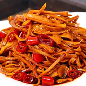 云南德宏剁椒泡蒜香姜丝子姜丝 开味下饭菜辣椒酱老姜生姜丝400g