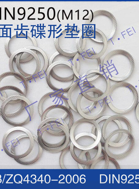 JB4340双面防松垫圈304不锈钢材料S系列安全华司DIN9250锁紧垫片