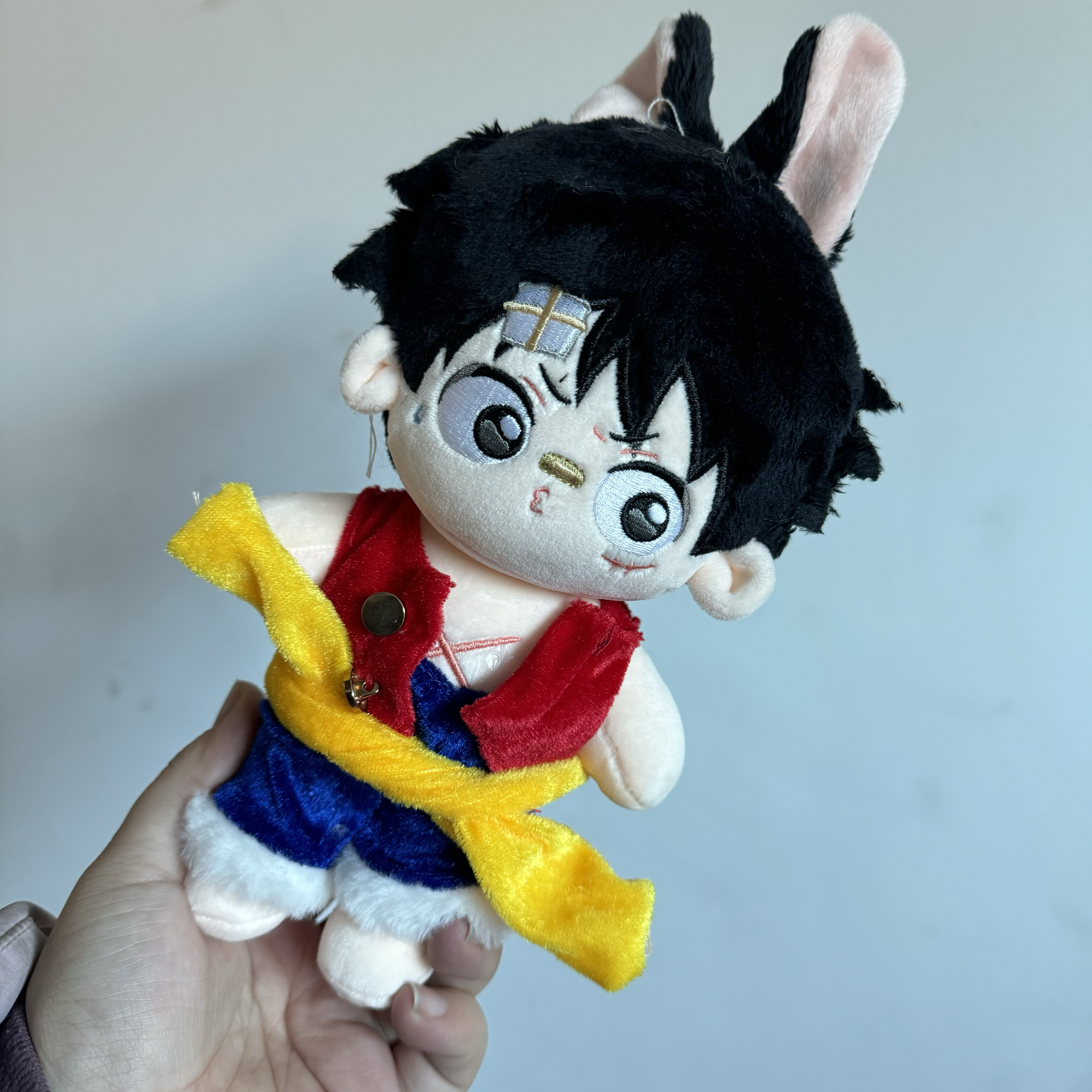 海贼王路飞棉花娃娃20厘米有骨艾斯属性海贼同人属性山治女生礼物