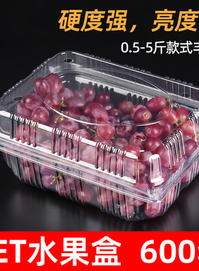 一次性水果盒打包盒透明有盖水果便当盒塑料盒果切盒子蓝莓包装盒
