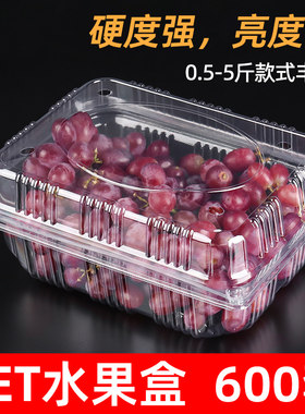 一次性水果盒PET保鲜包装盒带盖