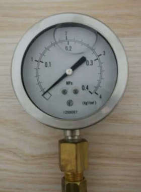 NKS长野计器耐震压力表0~0.4MPa0~4kgf/cm&sup2表盘8.8cm现货