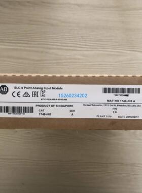 1746-NI8美国AB罗克韦尔PLC模块 Allen-Brdley;SLC500 1746