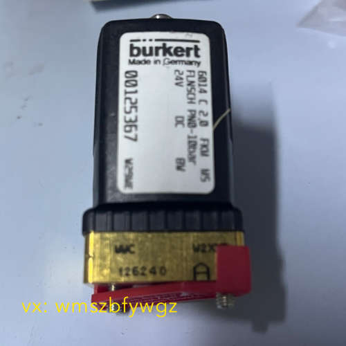 6014 C 2，0 FKM MS  00125367 burkert电磁阀原装现货议价