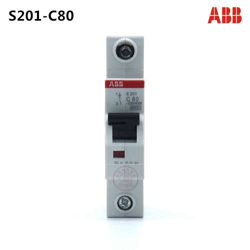 ABB微型断路器S201-C80 1P 80A 空气开关