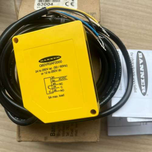 Q60VR3AF2000邦纳感测器 2只； 线颜色不一样议价