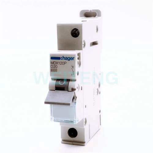 HAGER海格 MDX120P 空气开关家用空调插座上端子移位型微型断路器