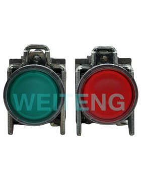 XB4-BW33B5 LED带灯24V按钮ZB4-BVB3/BVB4接触点ZBE-101/102