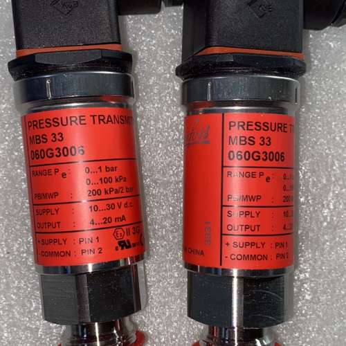 Danfoss MBS33 060G3006 0…1bar 压力感测器议价