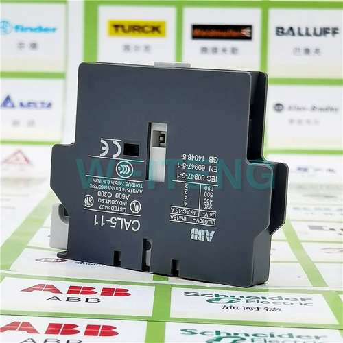 13年老店ABB辅助触头 CAL5-11 侧装1常开1常闭新款CAL5X-11接触器