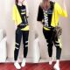 两件套 运动套装 新款 女潮牌时尚 宽松显瘦休闲服洋气短袖 2022春夏季