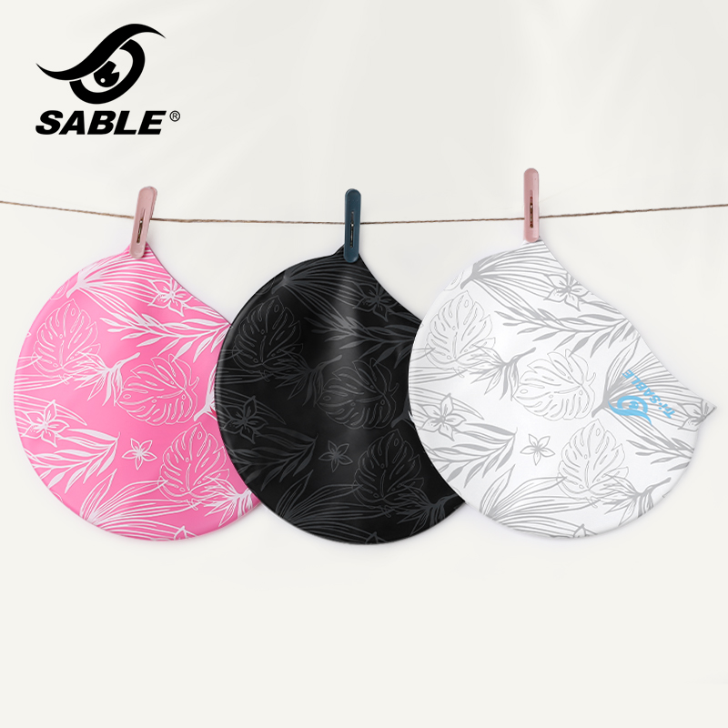 男泳帽黑貂防水硅胶专业男游泳帽