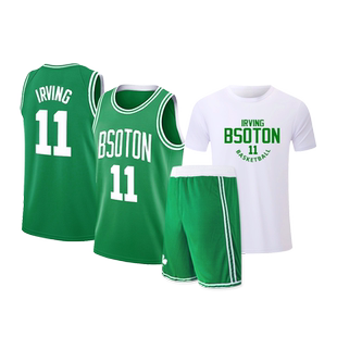 凯尔特人欧文11号球衣篮球服套装定制湖人东契奇77号篮网训练服