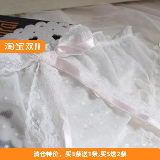 黑色纯棉档激情日系中低腰内裤