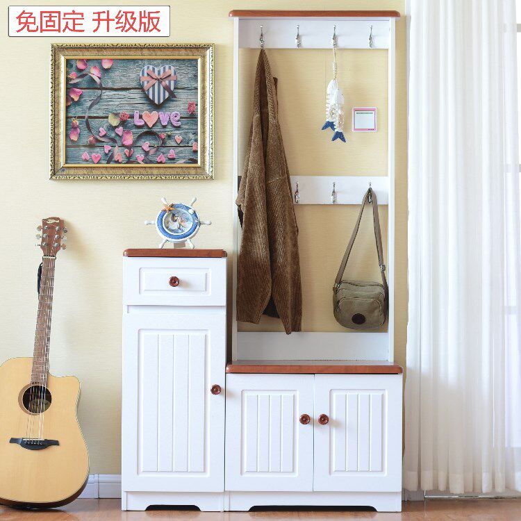 店铺穿鞋凳墙上挂钩落地换鞋凳门厅柜衣帽架衣服架组装鞋柜衣帽架在类目 住宅家具, 柜类, 鞋柜中 - 来自Buy2taobao.com提供专业的淘宝代购服务