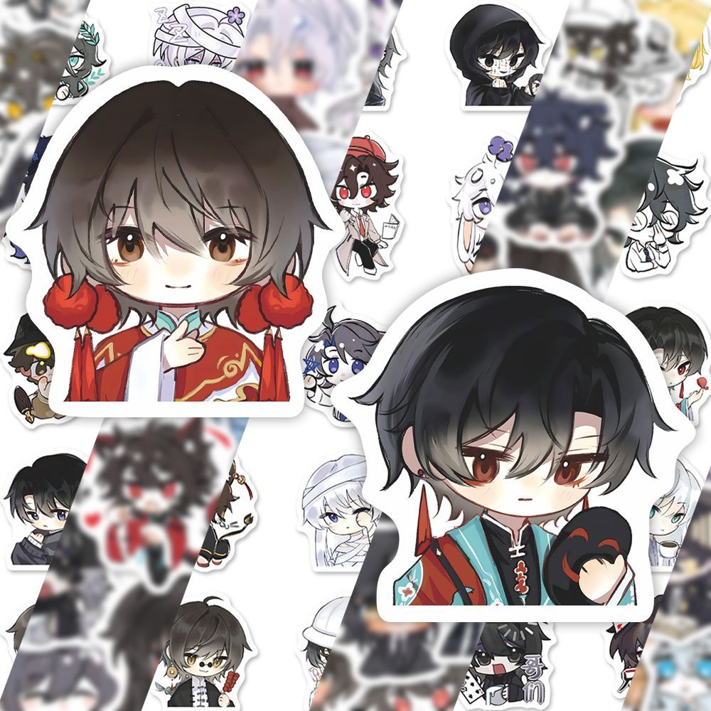 165贴我不是戏神贴纸Q版头像陈伶简长生姜小花孙不眠简笔插画diy