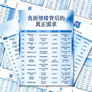 18大张情绪背后的需求贴纸管理自己情绪管理疗愈自由自我成长贴纸