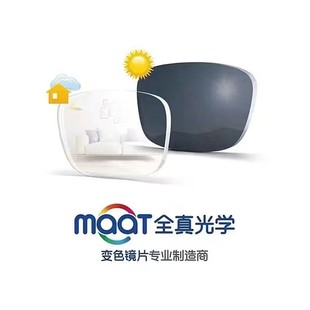 全真光学防蓝光膜变灰茶商务变色镜片非球面