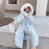 爆款大毛领羽绒棉服女中长款2024年冬季新款韩版宽松加厚棉衣棉袄，女装棉衣/棉服，浙宝173