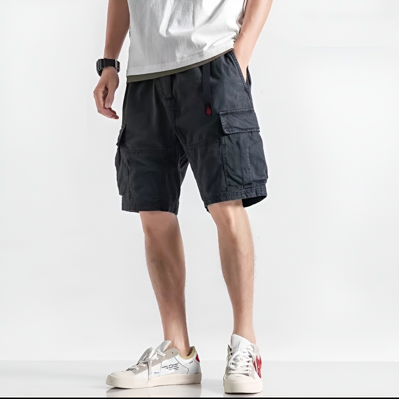 美式休闲工装短裤夏季新款宽松直