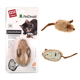 贵为gigiwi 滑轮老鼠追逐捕捉互动玩具宠物猫咪玩具 灰耳朵粉耳朵