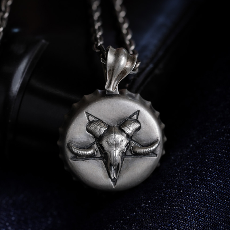 BeeReal中性925银吊牌死神骷髅