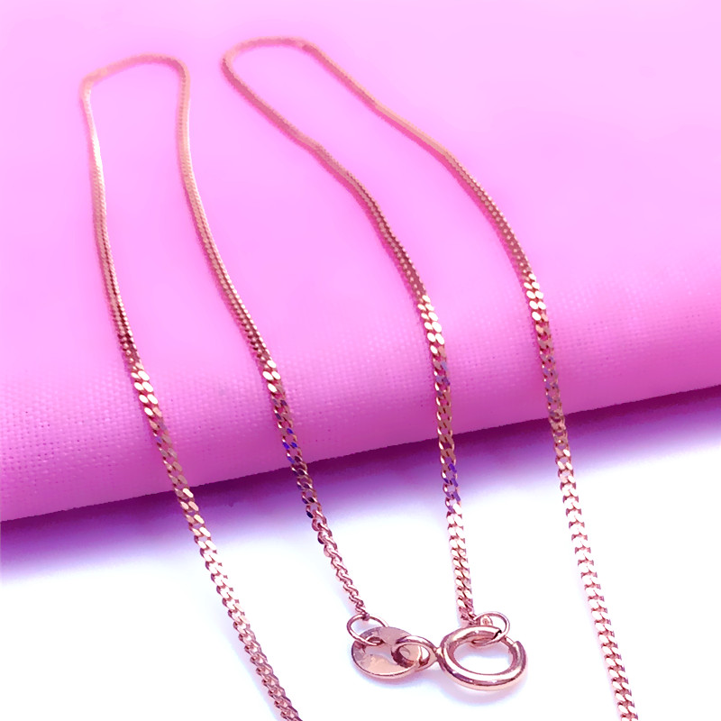 女士链子14k玫瑰金链子