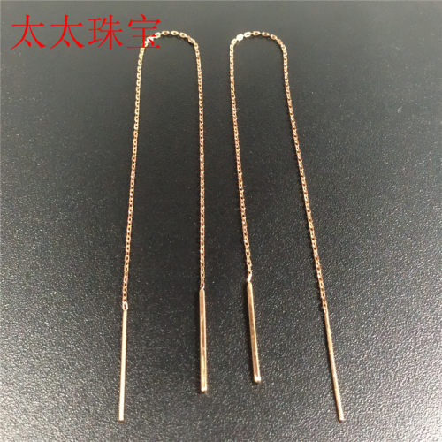 太太珠宝俄罗斯58514k耳线流苏