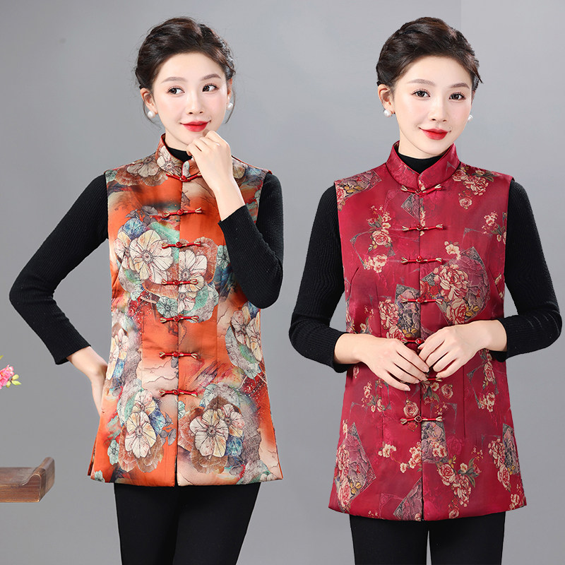 中老年人女装短款马夹外套新款妈妈秋装背心坎肩老太太奶奶马甲,女装/女士精品,中老年女装,淘宝优惠券,粉丝福利购,淘宝优惠卷