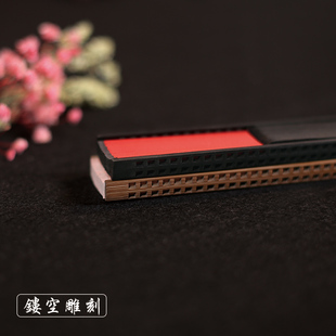 古风窄边渐变扇i丝绸折扇手绘女式 扇子镂空竹扇汉服扇流 随身夏季