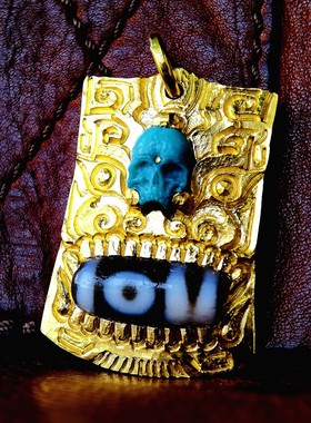 大圣古法手打足金纯金来图来料加工吊坠手镯戒指饰品定制