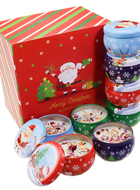 Christmas圣诞礼盒香薰蜡烛大豆蜡植物精油香氛Scented candles