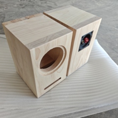 3寸迷宫实木音响空箱体全频喇叭重低音定制书架箱桌面音响hifi