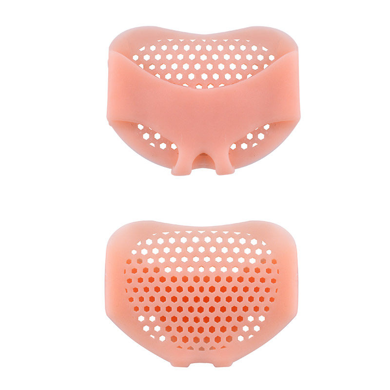 HIGH HEELS INSOLE FEMALE FOREFOOT PAD ANALGESIC SILICONE SUPER SOFT HONEYCOMB HALF YARD PAD THICKENED FIVE-FINGER FOREFOOT PAD COCOON MALE