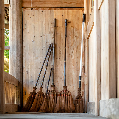 棕毛扫把长柄扫帚扎铜丝棕丝笤帚