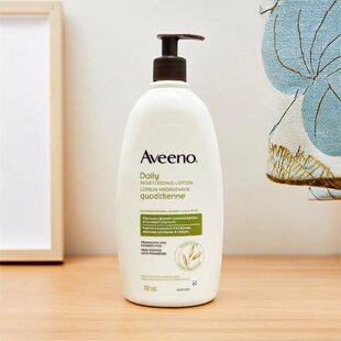 加拿大进口Aveeno艾维诺燕麦身体乳710ml乳霜保湿防干燥温和无香