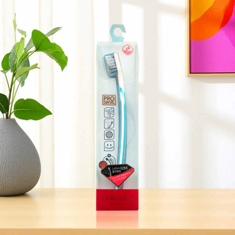 双莲高密度螺旋毛L型牙刷