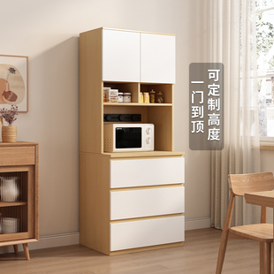 实木餐边柜2026新款家用轻奢一体靠墙式储物柜客厅酒柜定制展示柜