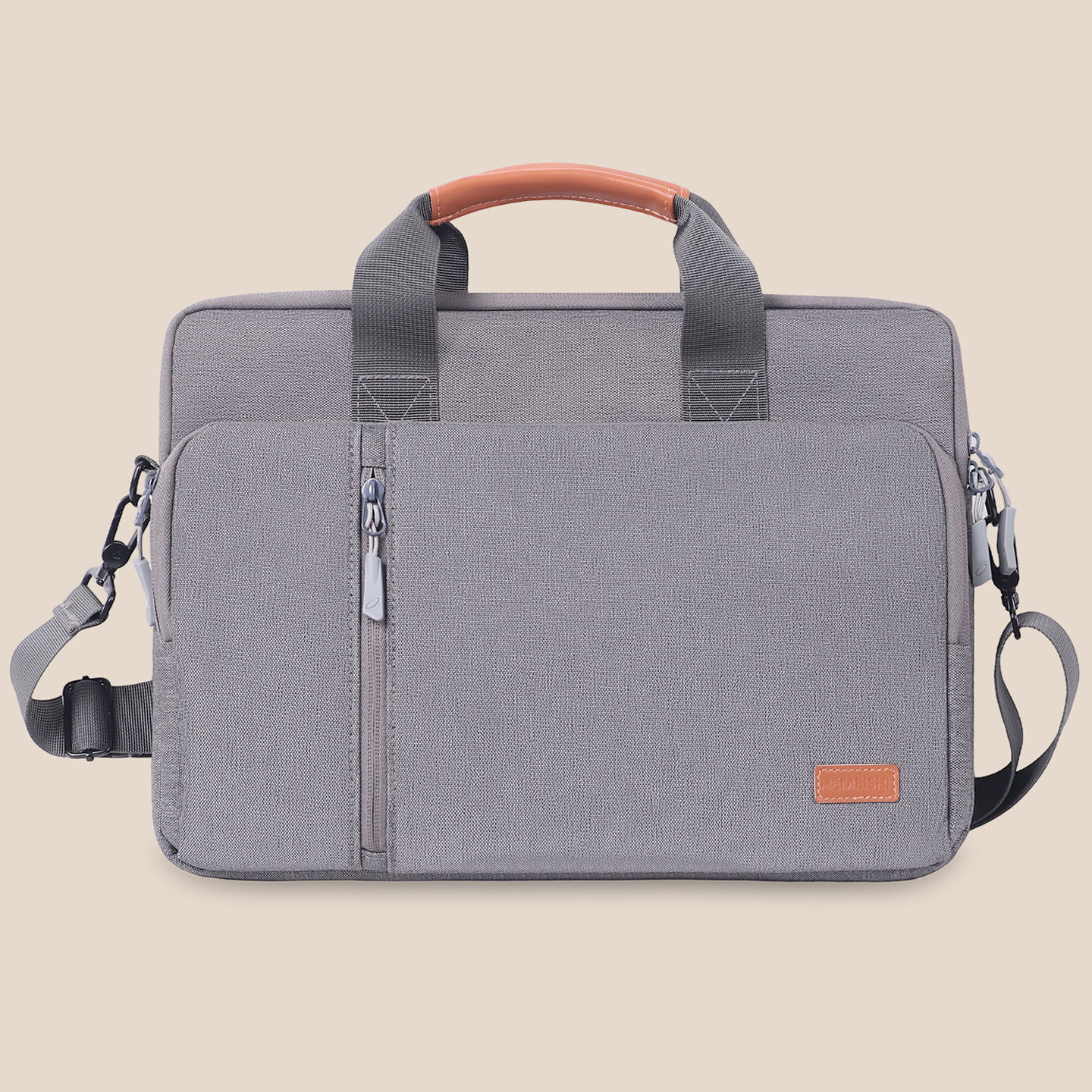 贺美诗 手提电脑包适用苹果笔记本macbook air Pro13华为14联想Air15.6公文包pro16游戏本17寸单肩斜跨男女款