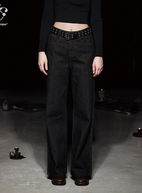 immune system免疫系统 Jean原牛色棉质直筒休闲百搭牛仔裤