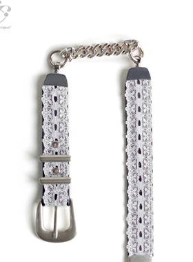 immune system 蕾丝拼接两用choker原创皮带可调节手环