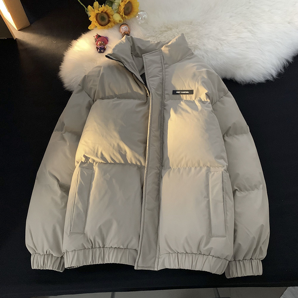 1016-M505-P125 美式潮牌冬季oversize宽松加厚立领棉衣外套图片