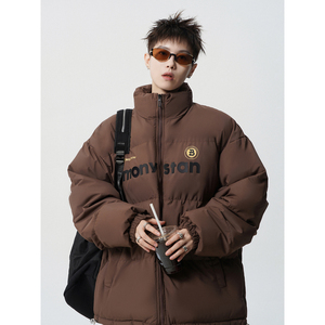 1016-MY01-P75 美式潮牌棉服男冬复古加厚运动面包服棉衣外套图片