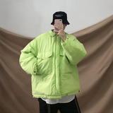 1016-M218-P88冬季保暖棉袄男生外套宽松加厚工装刺绣棉服，男装棉衣，星座1016