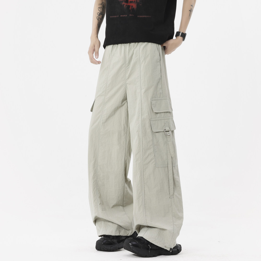 1016-K323-P48现货夏季宽松工装阔腿裤男女简约户外薄款速干裤子,男装工装外套,星座1016