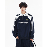 1016-WY123-P78美式潮牌字母印花套头立领卫衣宽松情侣运动外套，女装短外套，星座1016