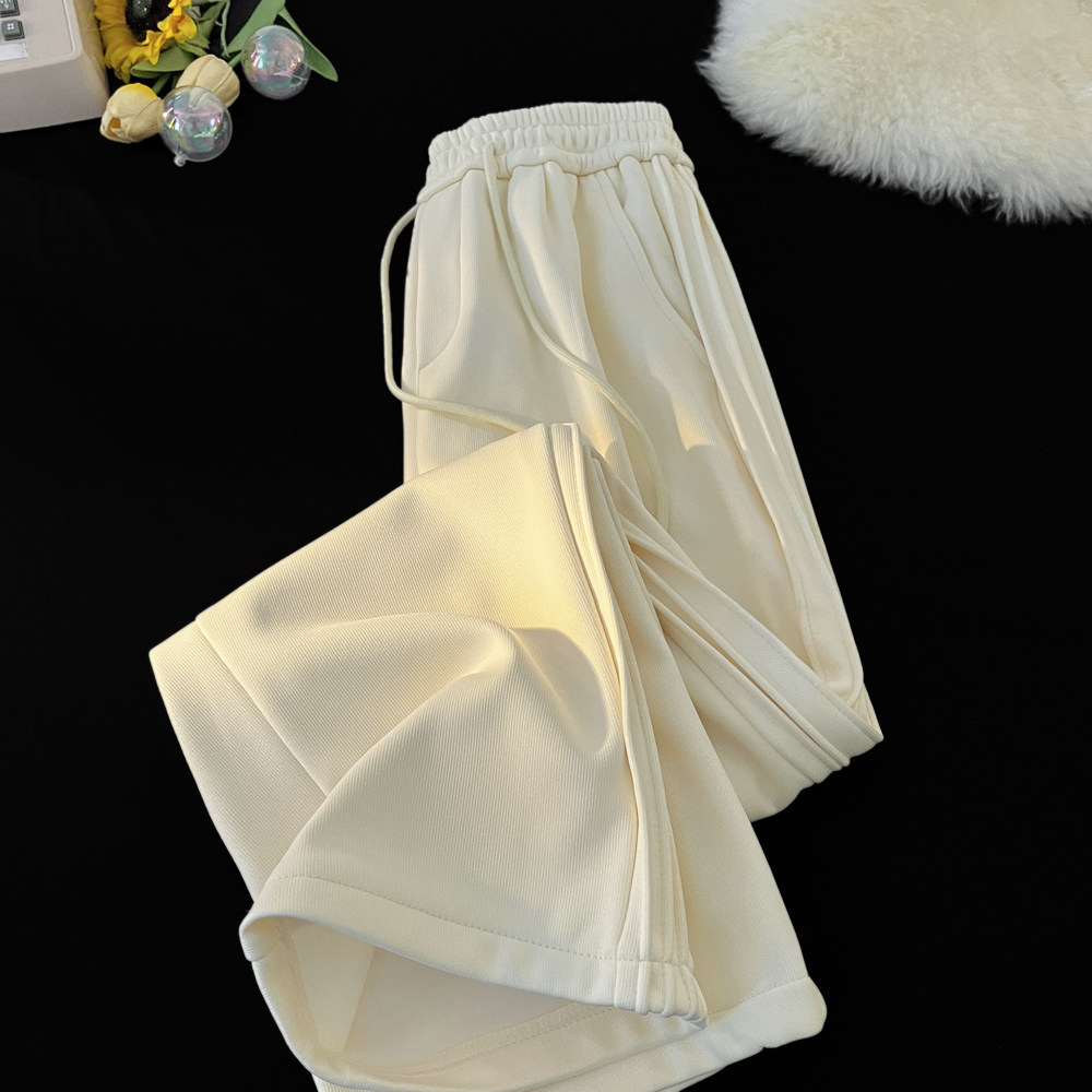 1016-K123-P48灰色弯刀卫裤cleanfit高级感拼接宽松运动裤子,男装休闲裤,星座1016