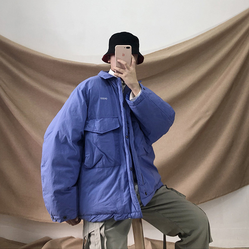 1016-M218-P88冬季保暖棉袄男生外套宽松加厚工装刺绣棉服,男装棉衣,星座1016