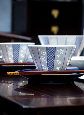 玉柏景德镇陶瓷青花玲珑餐具碗碟碗盘套装家用高级感中国风礼盒