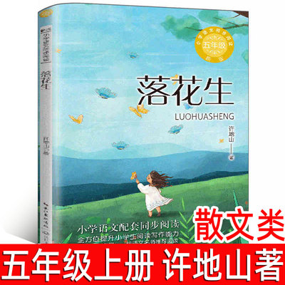 落花生 许地山著正版五年级上册必读课外书少年许地山人教版小学语文同步阅读书系小学生上课外书阅读书籍 长江文艺出版社tb